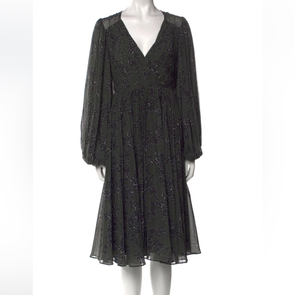 Fame & Partners Floral Print Midi Length Dress